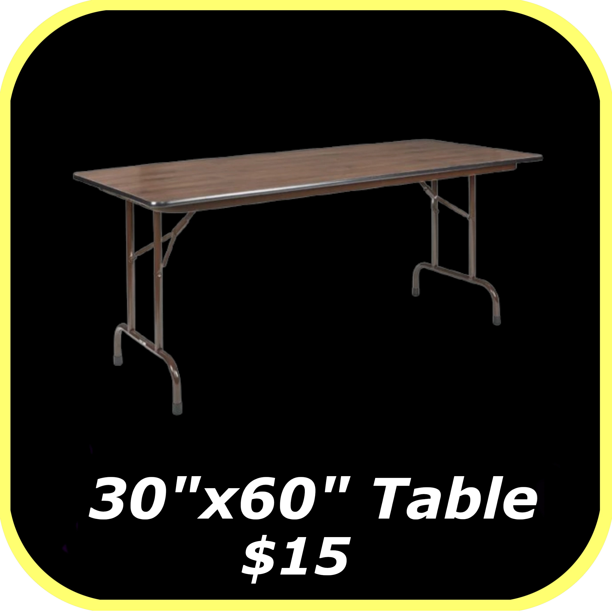 30x60 Table Rental
