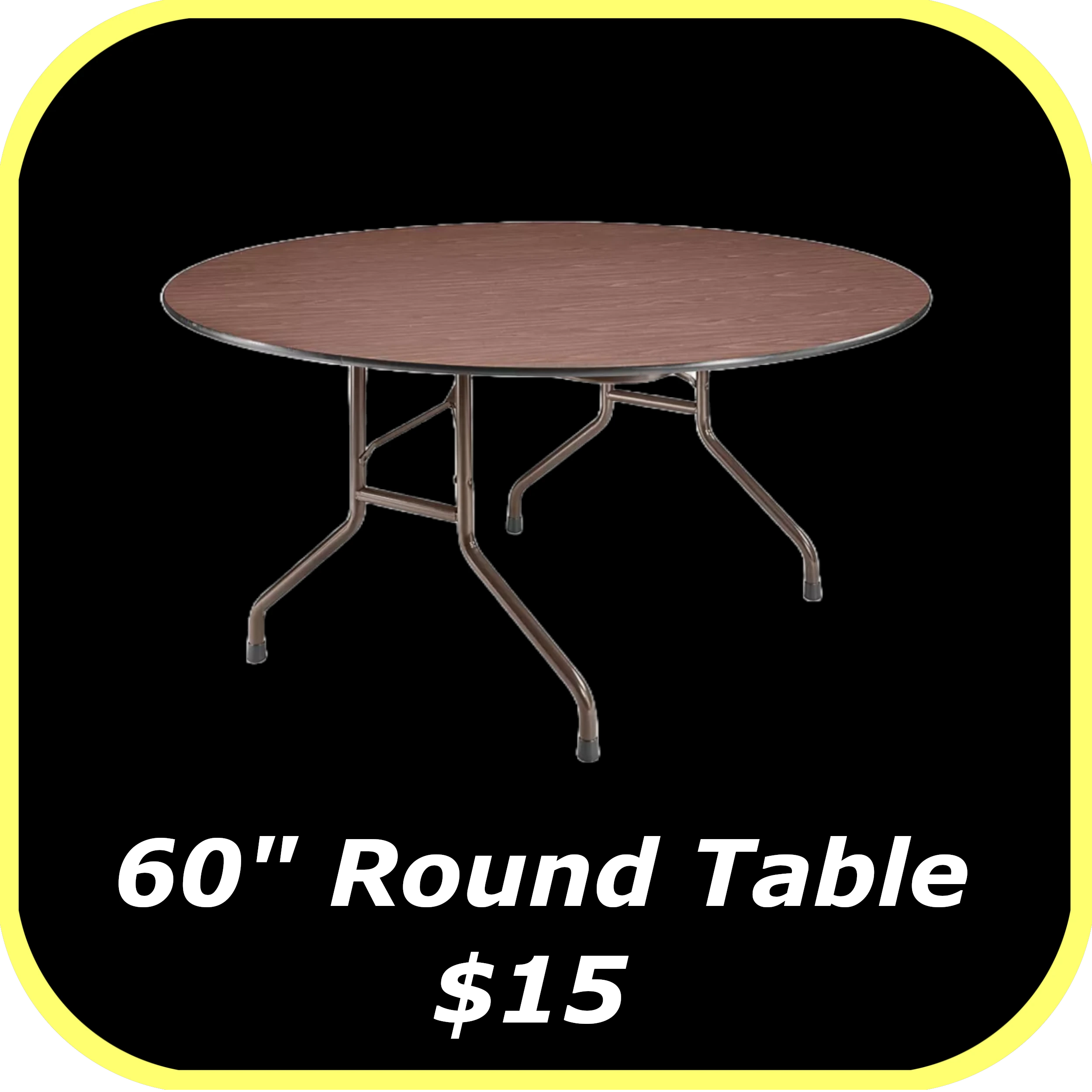 60in Round Table Rental