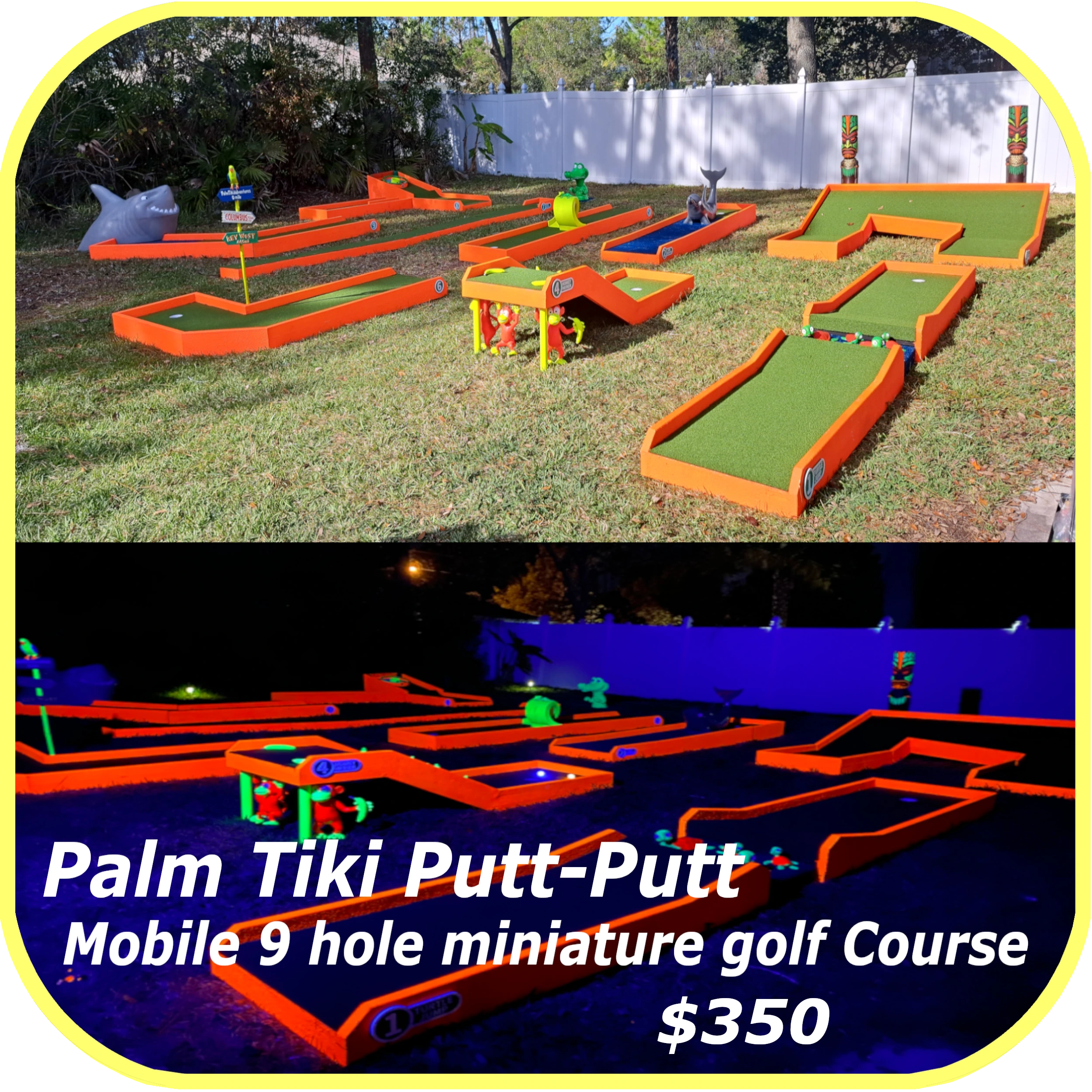 Palm Tiki Adventures Mini Golf Event Rentals