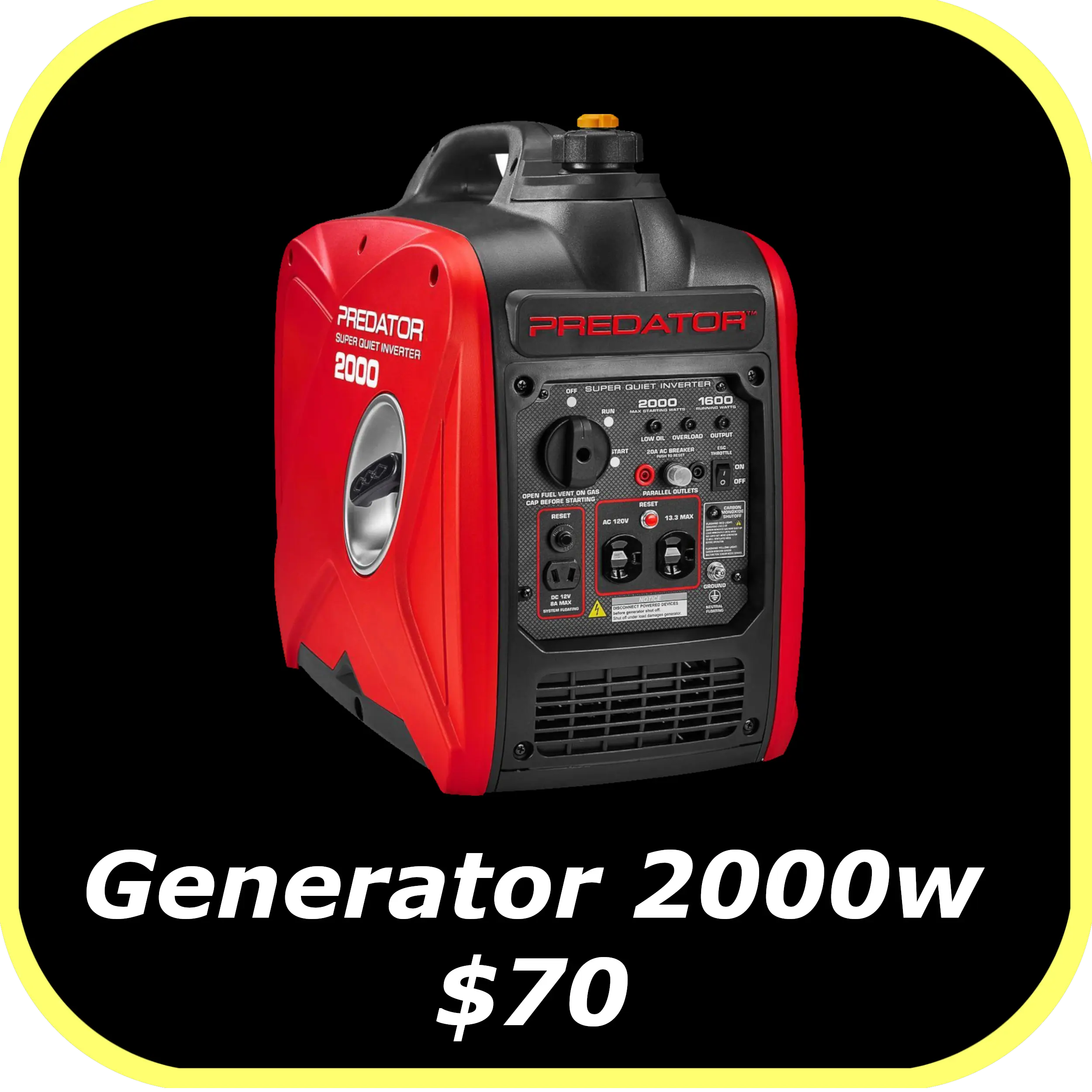 2000W Generator Rental