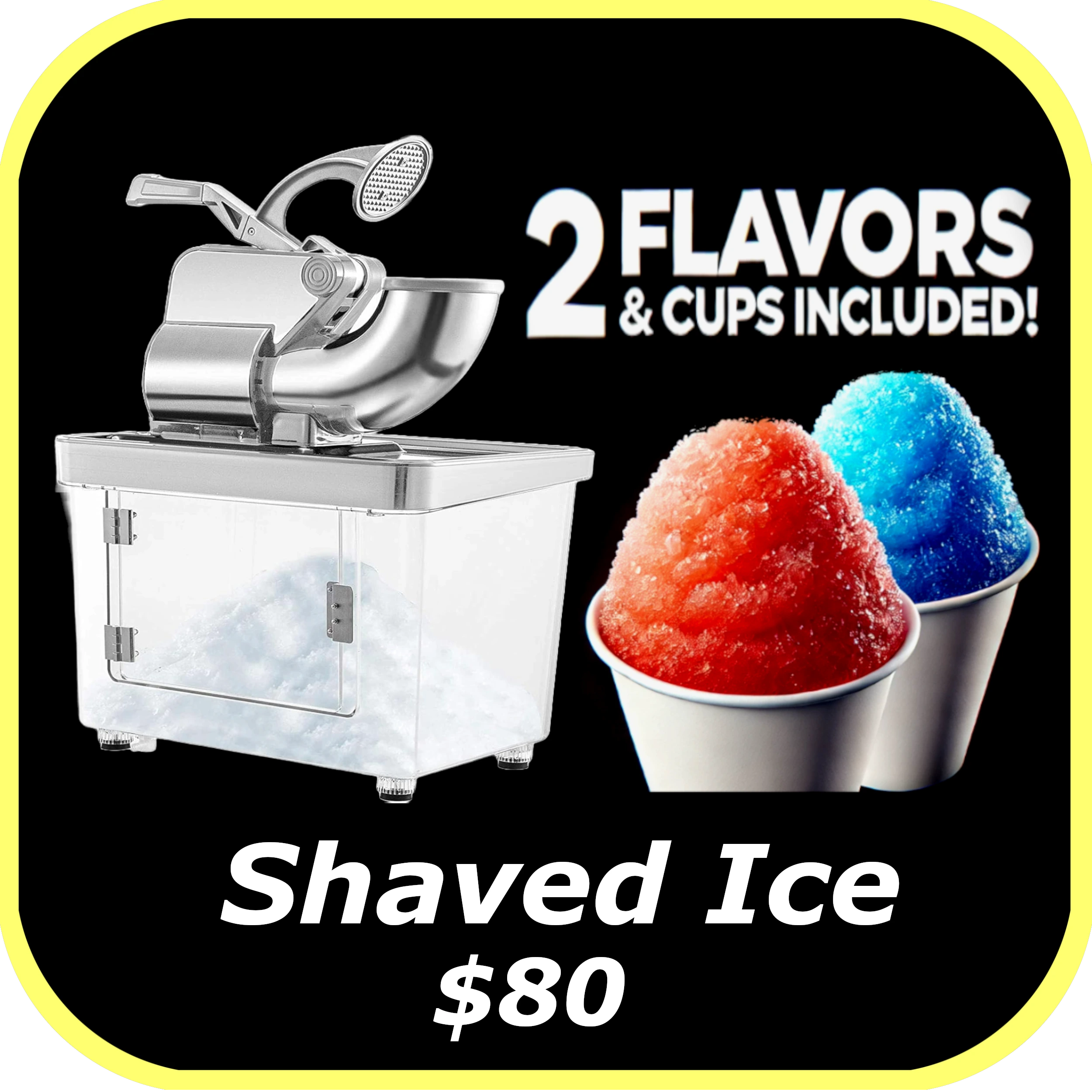 Shaved Ice Machine Rental